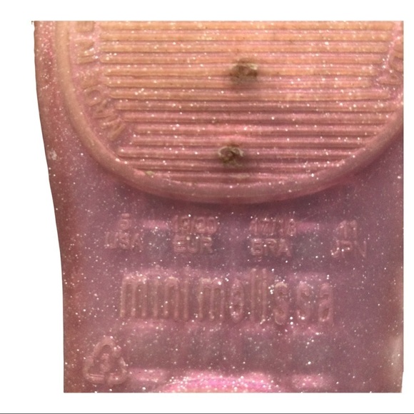 Mini Melissa HTF Clear Pink Campana Shoe - Picture 5 of 6